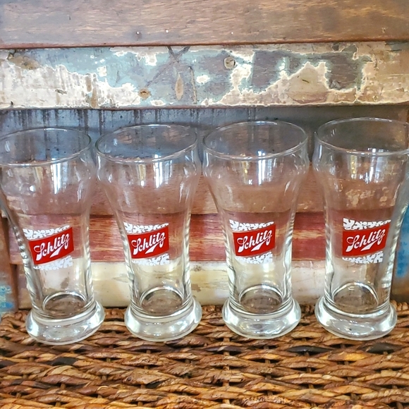Schlitz Other - Vintage Schlitz Beer Glasses - Set of 4